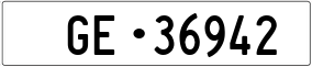 Trailer License Plate